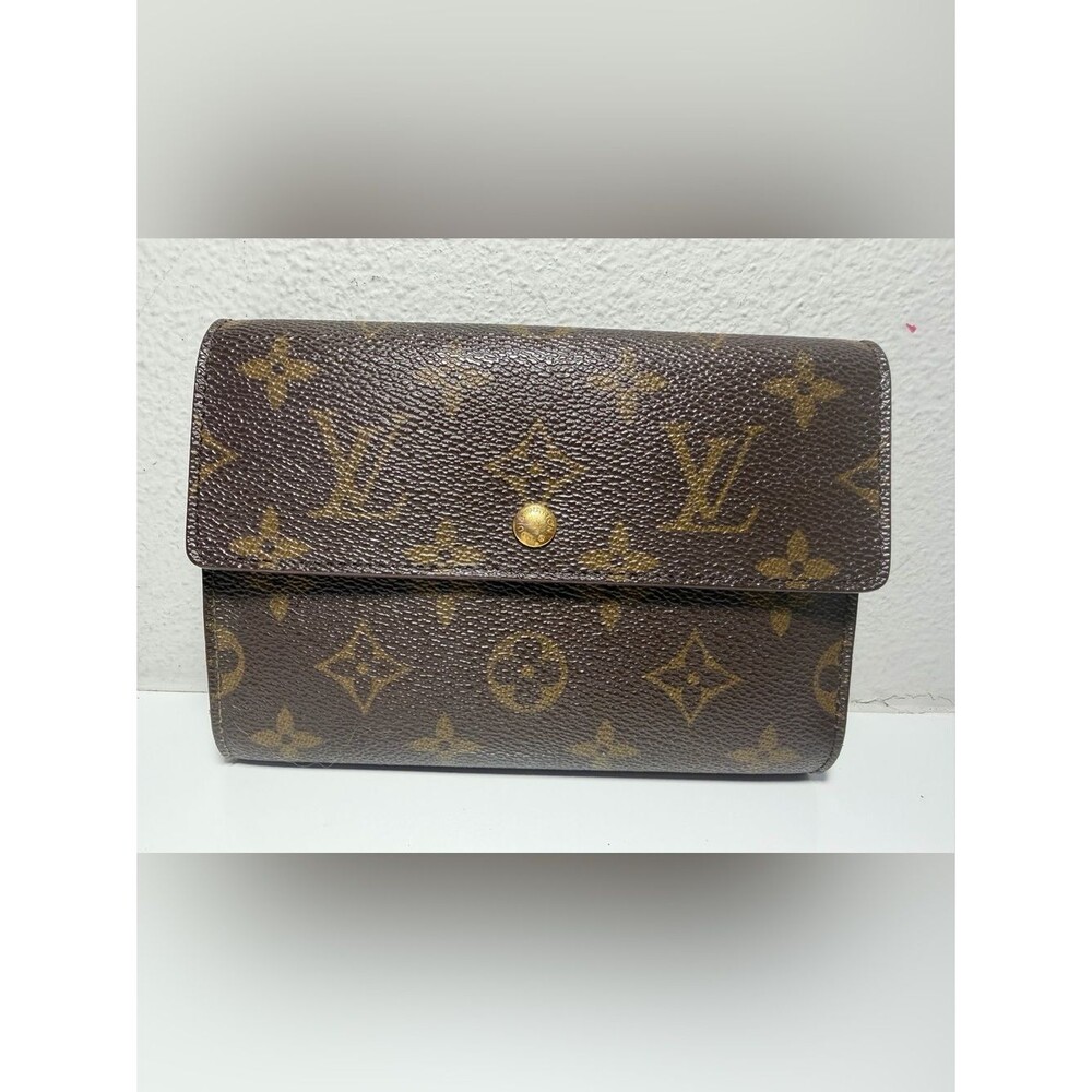 Louis Vuitton Monogram Brown and Gold Wallet